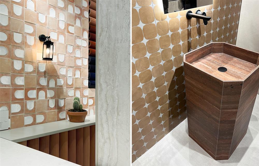 Cersaie terracotta wall tiles